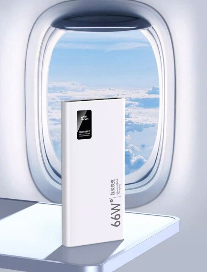 66W Ultra-Fast PD Power Bank 20,000mAh – Portable Charger with Digital Display, Perfect for Samsung, iPhone, Xiaomi, Huawei & More